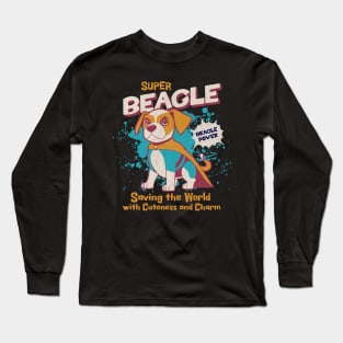 Superhero Beagle Long Sleeve T-Shirt